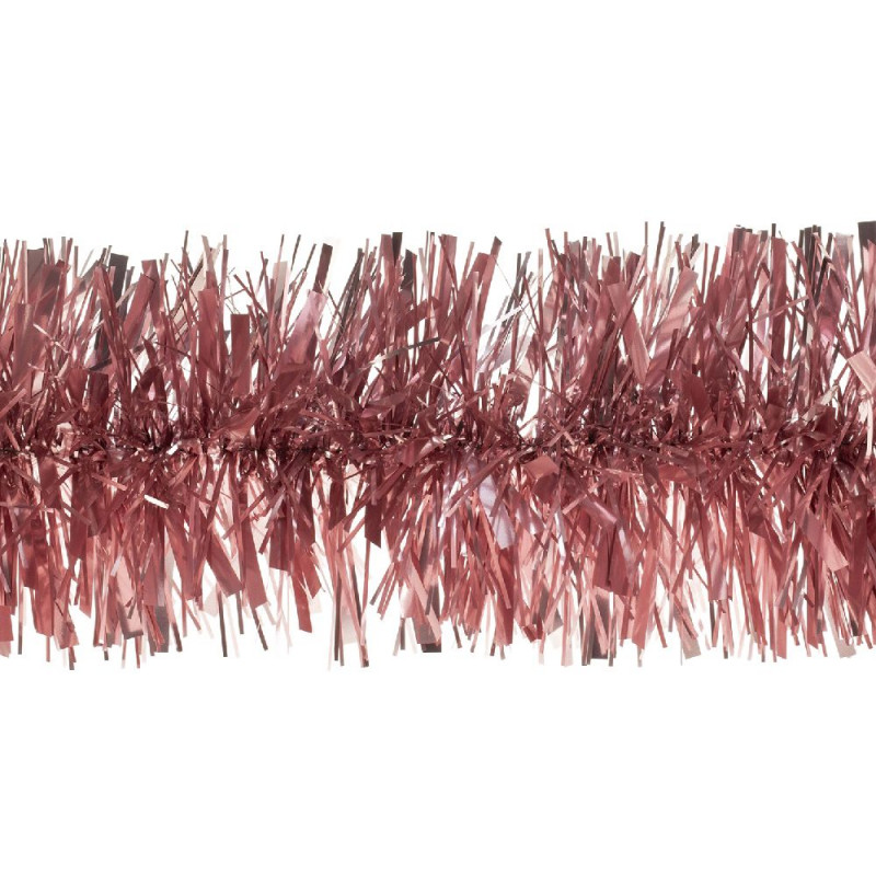 Guirlande de Noël, coloris opale rose - L. 2m