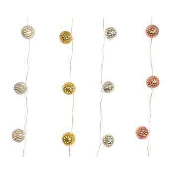 Guirlande intérieure cuivre blanc 110 cm