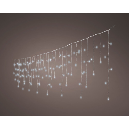 Rideau Stalactite à piles 'Durawise' 384 led, blan