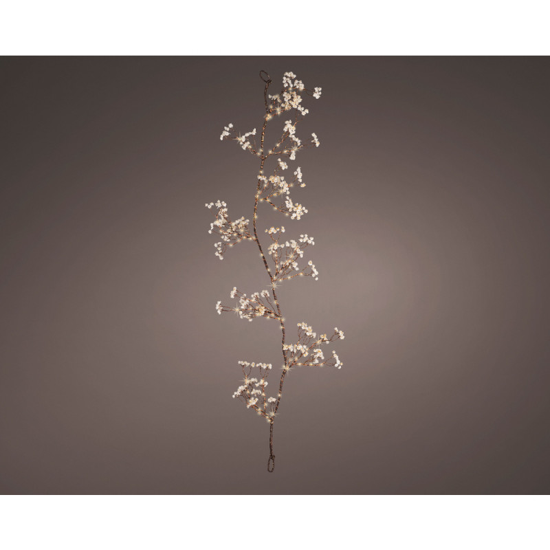 Décoration lumineuse Branche gypsophile 100 LED bl