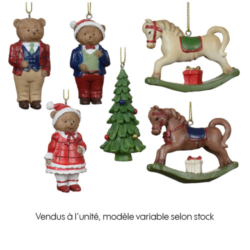 Suspension de Noël : figurine hivernale, coloris b