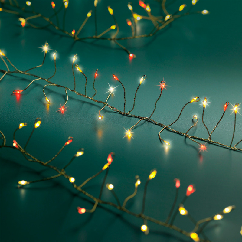 Guirlande lumineuse animée 'Micro Compact', multic