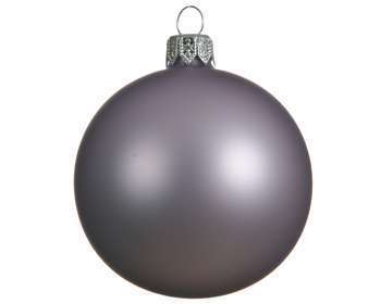 Boule verre mat lilas D.7cm