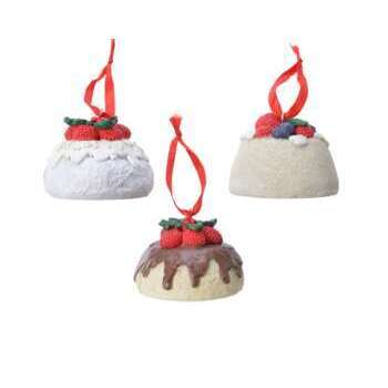 Cake en polyrésine à suspendre H 5 cm