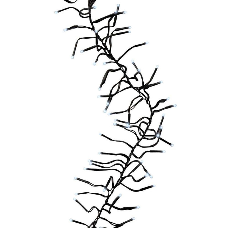Guirlande grappe 2040 LED blanc froid: 17m