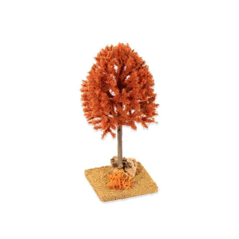 Arbre d'automne rouge 6x6x16 cm