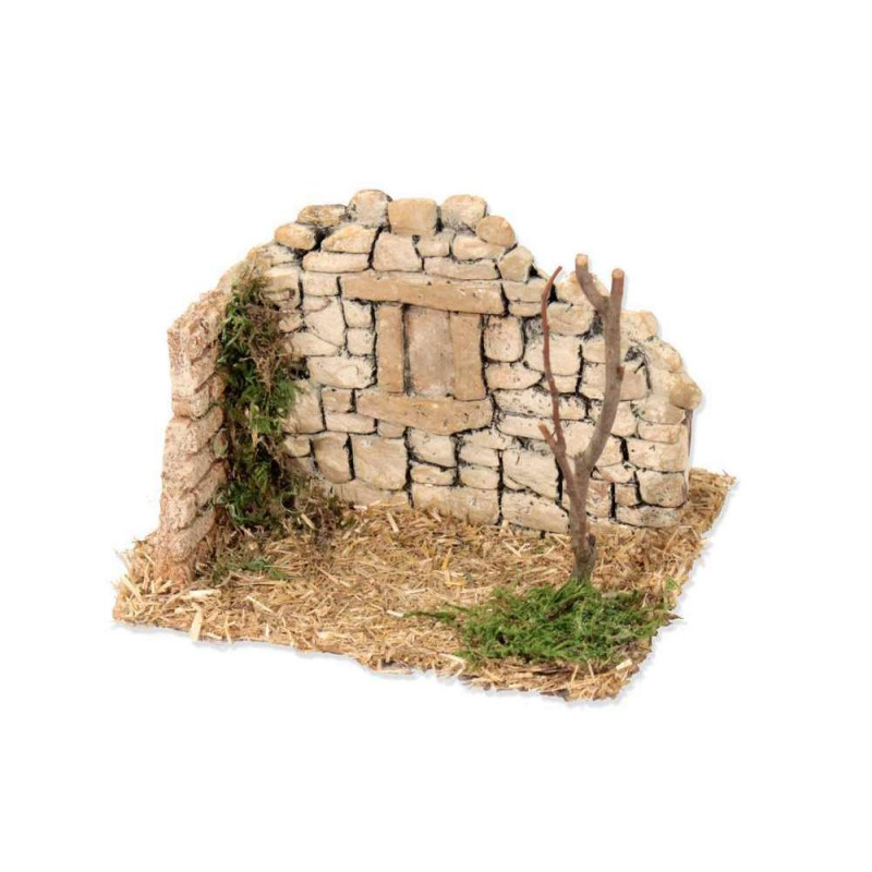 Mur en pierre rustique 15x14x14 cm