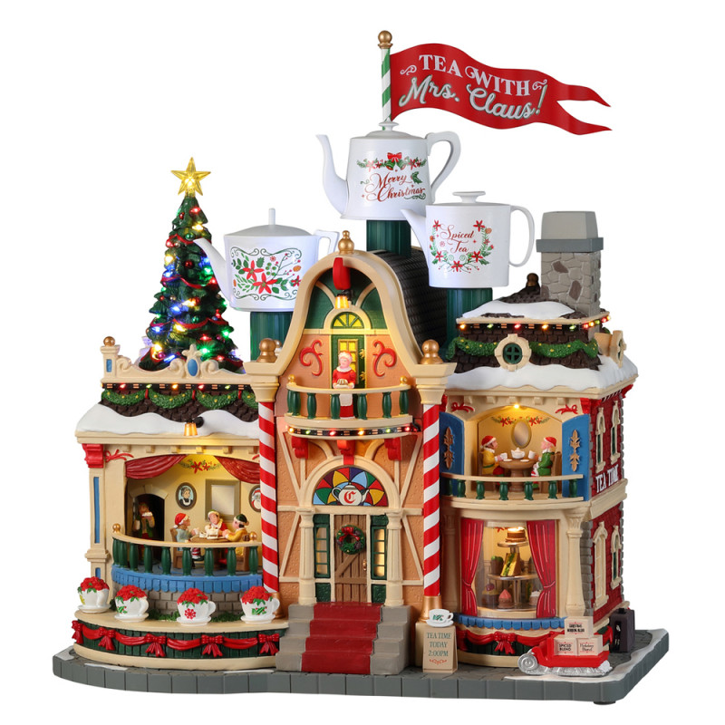 La maison du thé de Madame Claus pour village de N