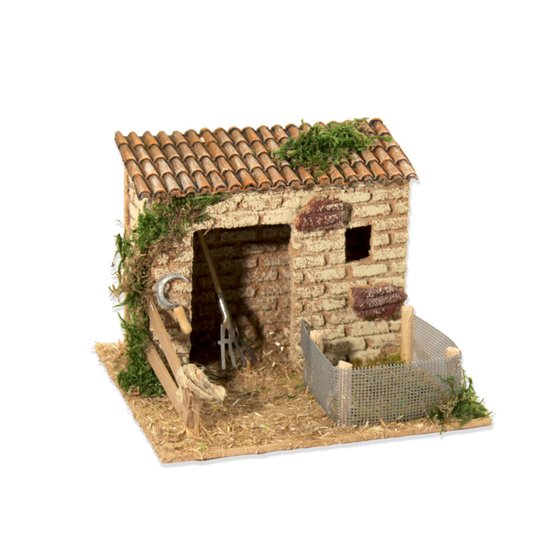 Grange avec enclos vide