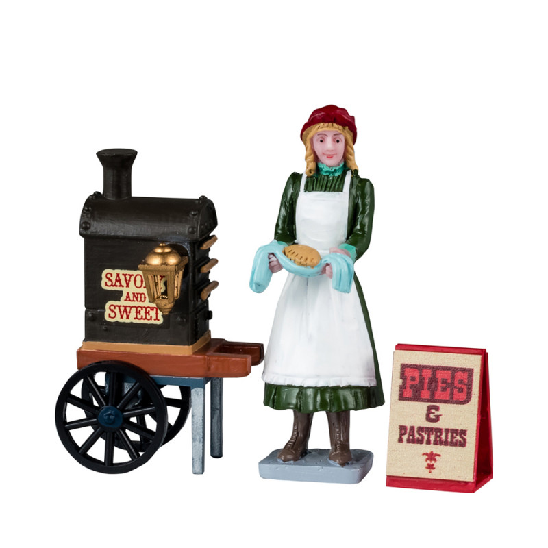 Figurines de Noël : Boulangère de rue à Caddington