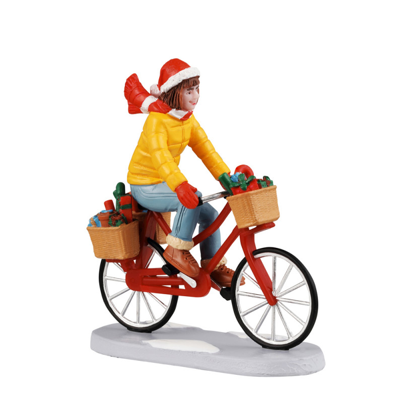 Figurines de Noël : Cadeaux à emporter en vélo - H