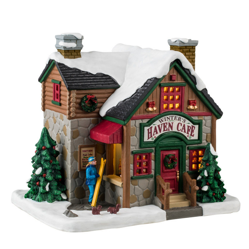 Scène de Noël : Café Winter's Haven à Vail Village