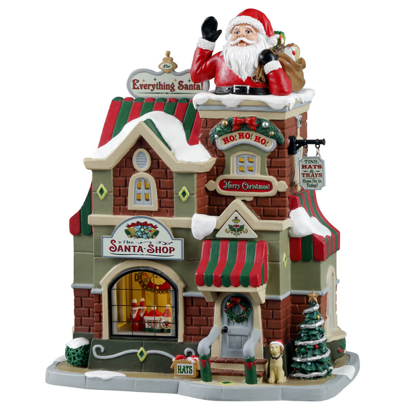 Scène de Noël : La boutique du Père Noël - H. 23,5