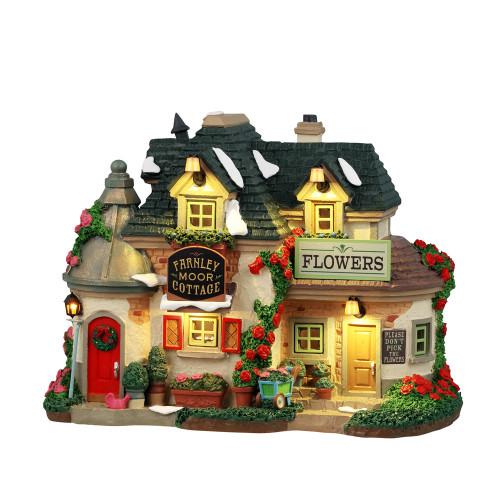 Scène de Noël : Cottage fleurie Gite Farnley - H.