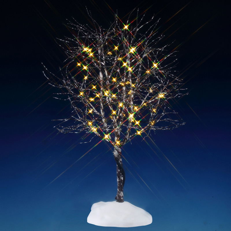 Décoration de Noël, noyer cendré, diodes, blanc ch