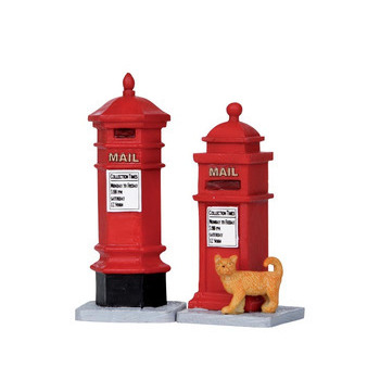 Figurines de Noël : L'ensemble de 2 Boîtes aux let