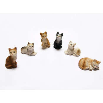 Figurine : Sachet 1 chat - 6 Modèles Assortis