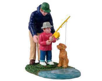 Figurine première leçon de pêche