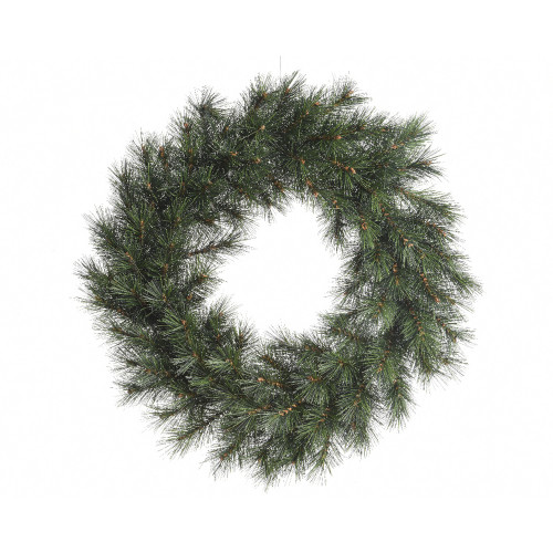Couronne de Noël artificielle 'Malmö' vert givré -
