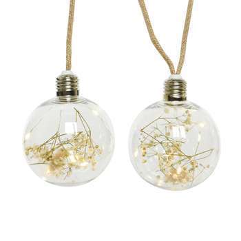 Guirlande ampoules d 8 cm l 210 cm 40 led dorée bl