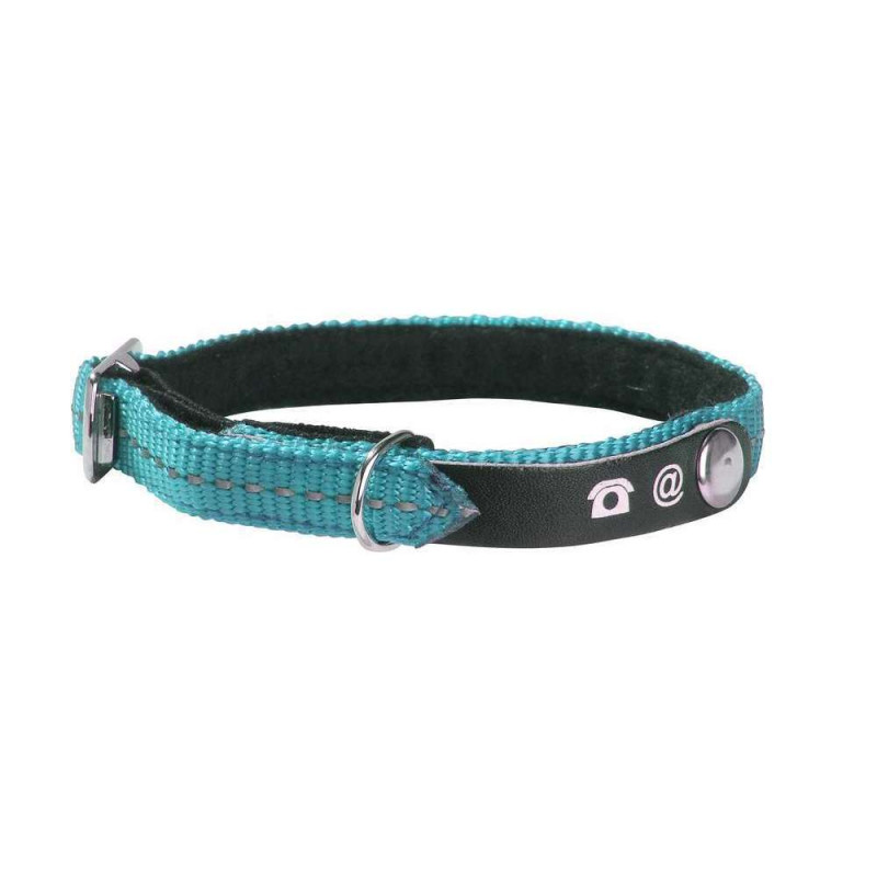 Collier pour chat LOST turquoise taille XS