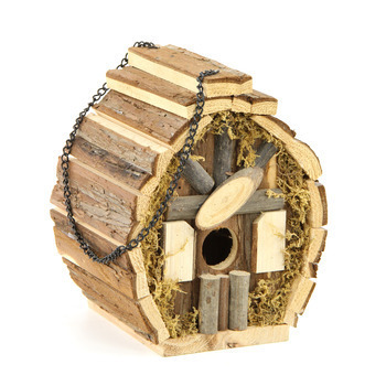 Nichoir Rustic pour oiseaux du jardin - L. 20 x l.