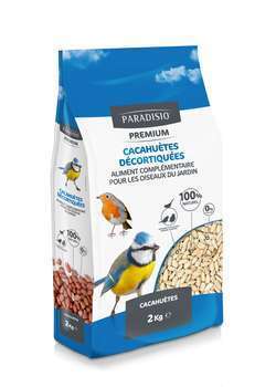 Cacahuètes pour oiseaux jardin Paradisio 2kg - Truffaut d'Isneauville