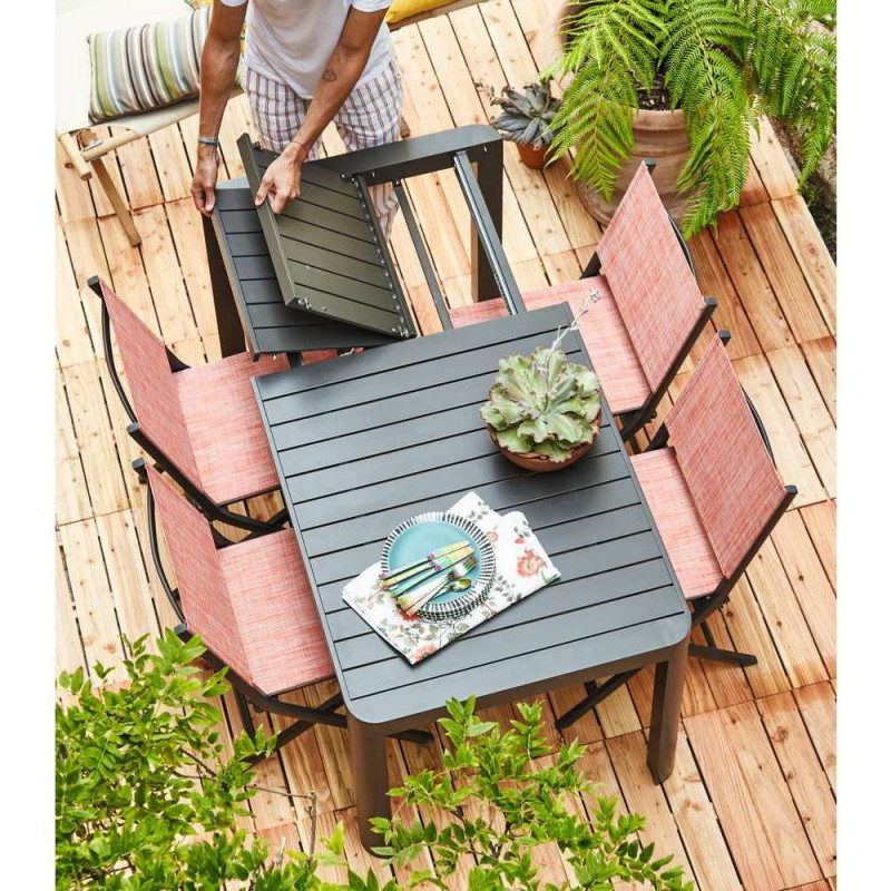 Chaise de jardin pliante Ligne ERIS en aluminium e